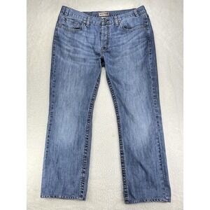 MEK Denim Jeans Men Size 38x34 Straight Leg Button Fly‎ Faded "Read"